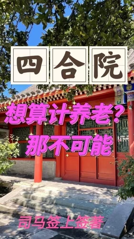四合院想算计养老?那不可能 列表